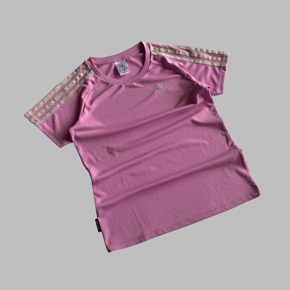 Y2K Adidas Activewear Three Stripe Top - S/M