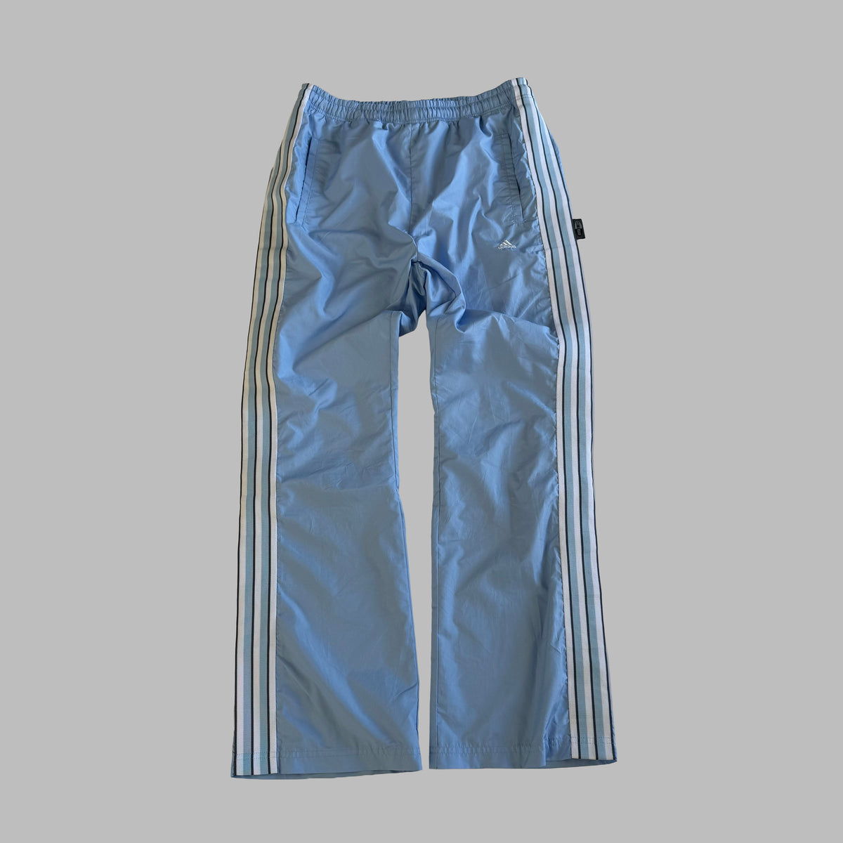 Y2K Adidas three Stripe Straight Leg Active Track Pants - XS/S