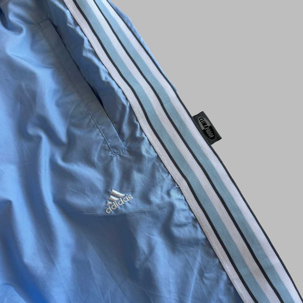 Y2K Adidas Three Stripe Flared Track Pants - S