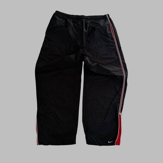 Y2K Nike Wide Leg Striped Track Pants - XL