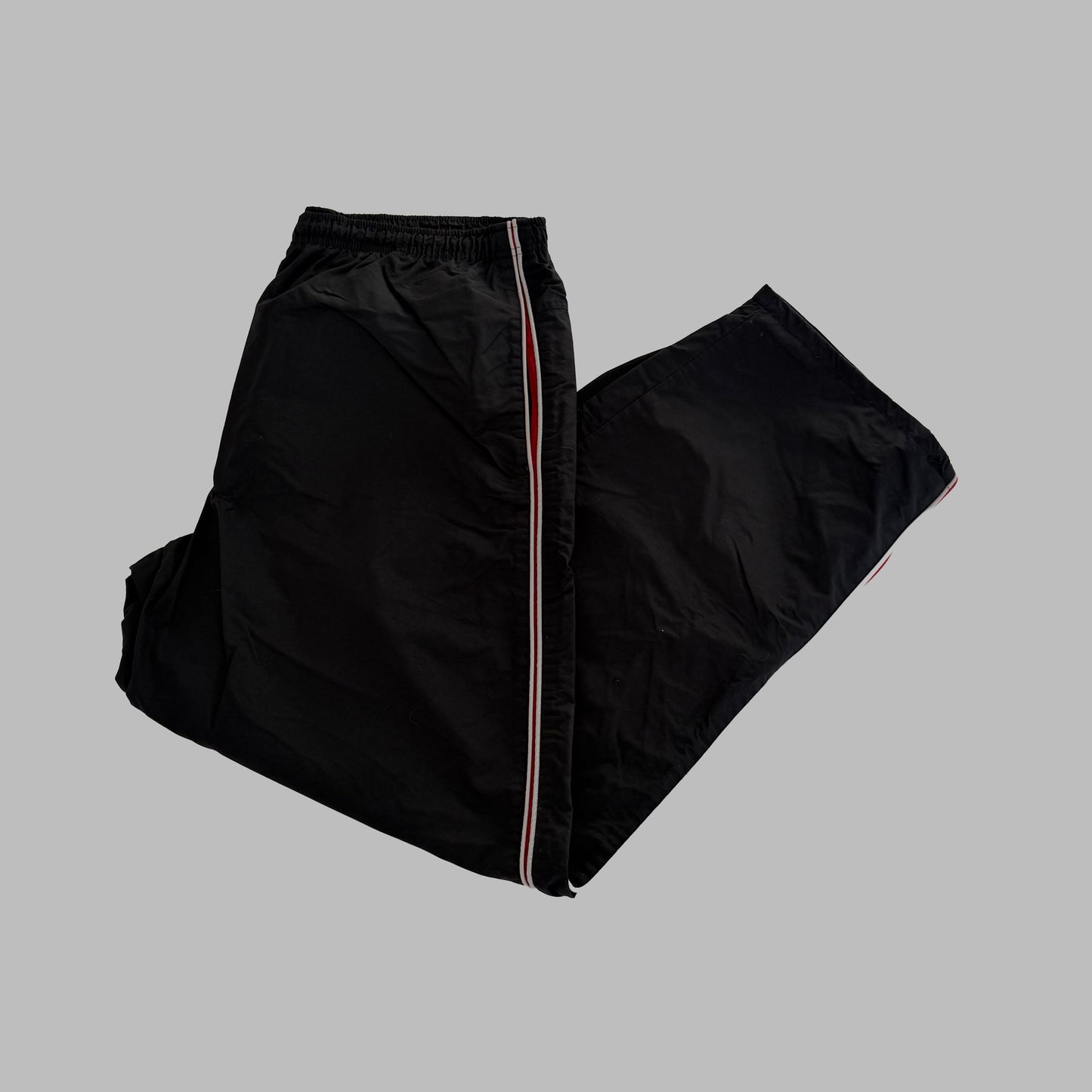 Y2K Nike Wide Leg Striped Track Pants - XL