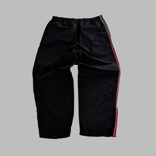 Y2K Nike Wide Leg Striped Track Pants - XL