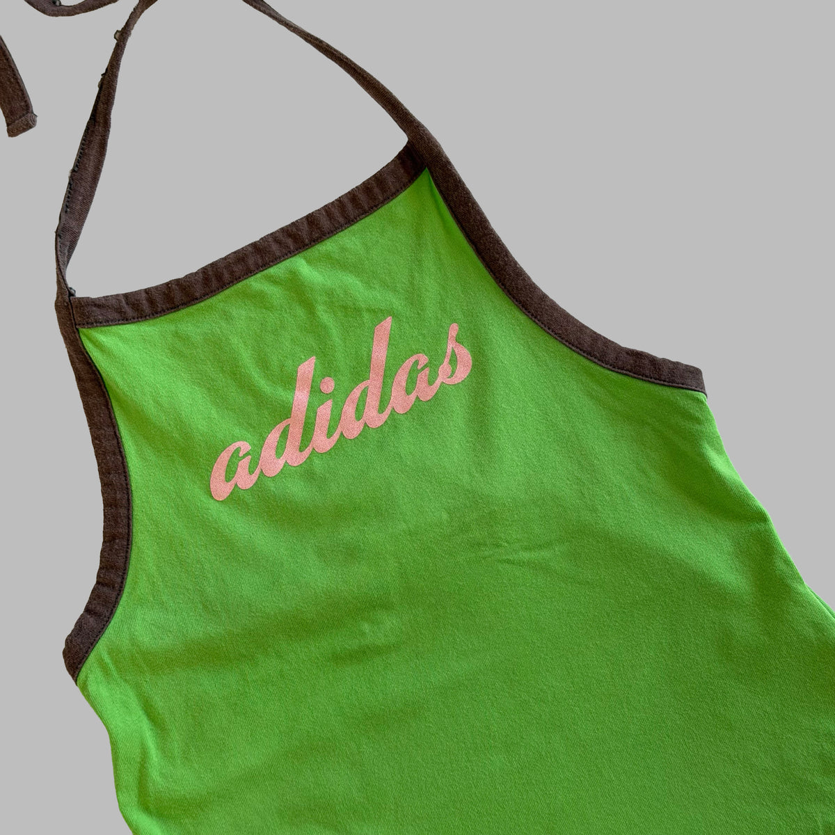 Y2K Adidas Spell Out Halter Top - XS