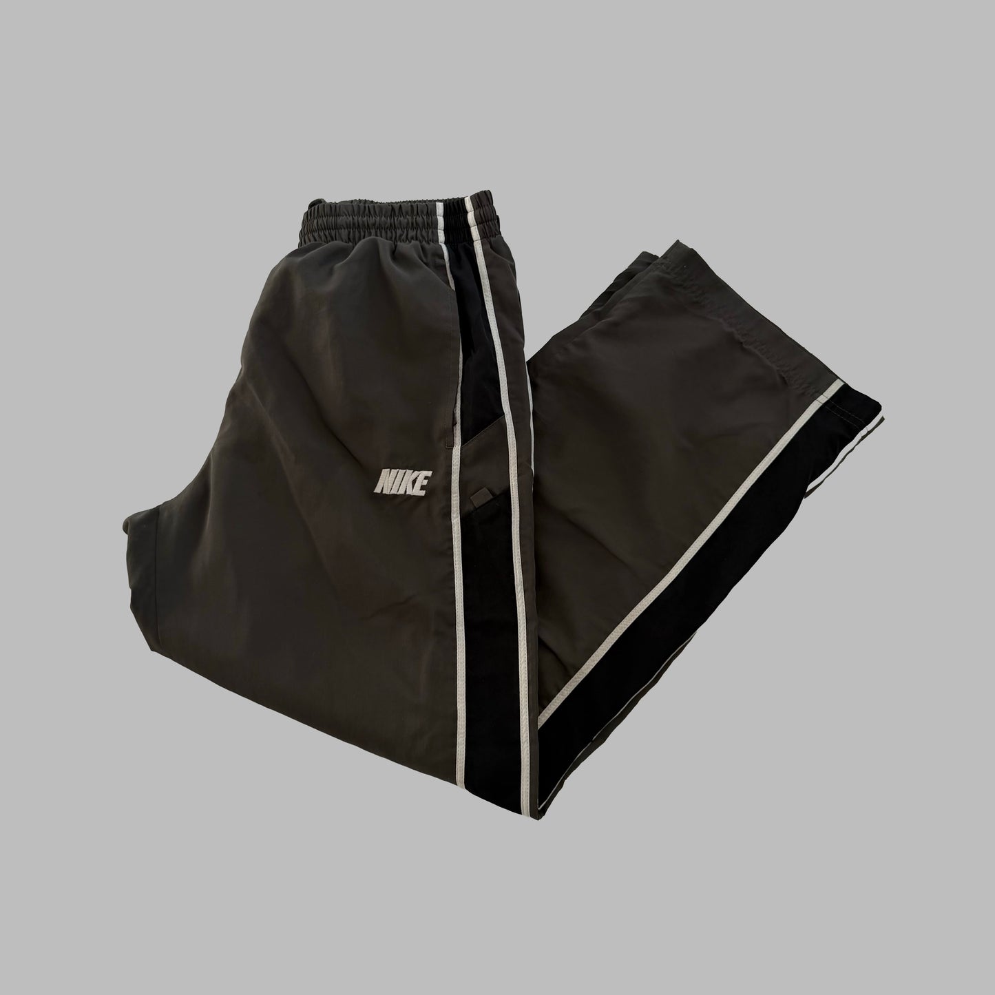 Y2K Nike Wide Leg Striped Track Pants - XS