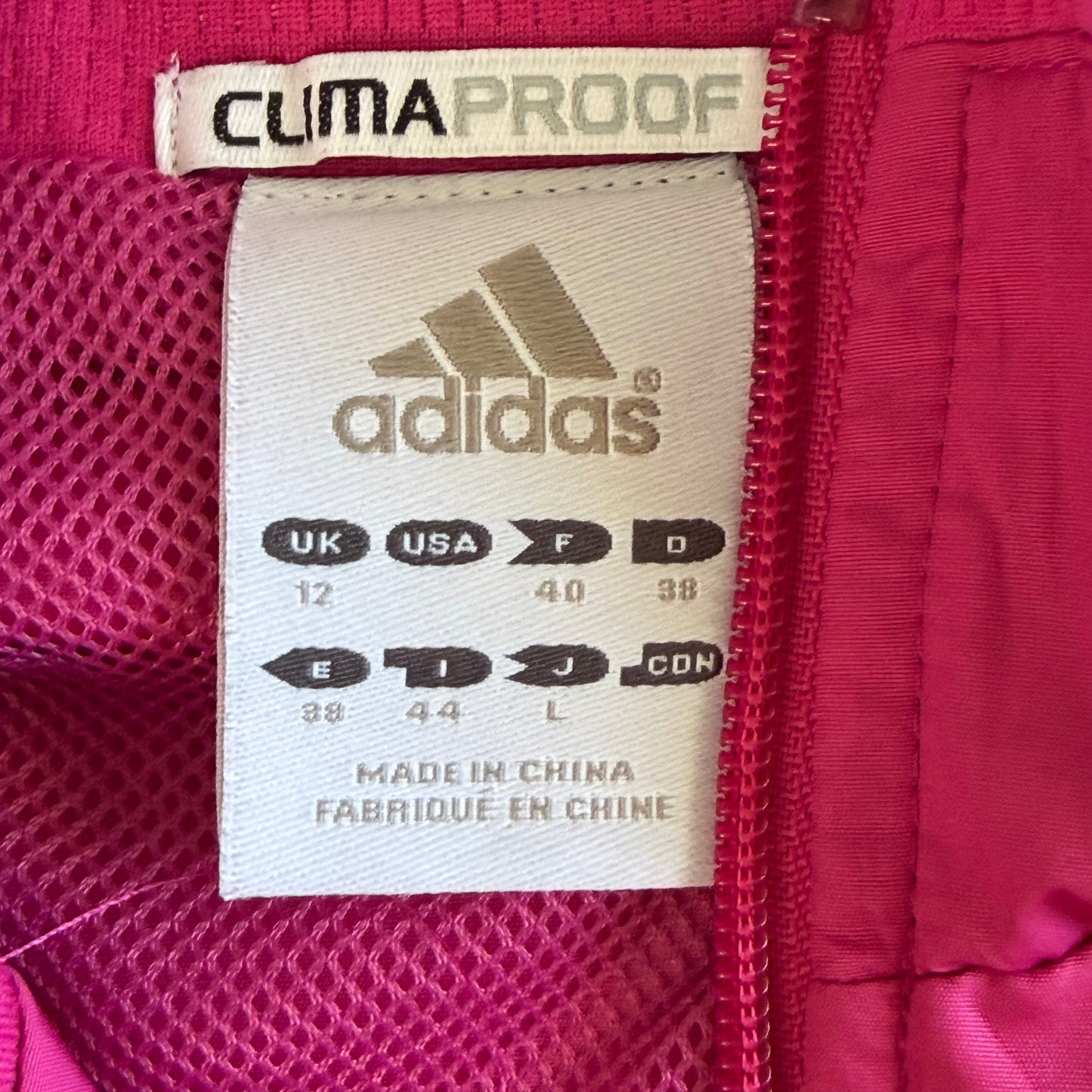 Y2K Adidas Three Stripe Track Jacket - M