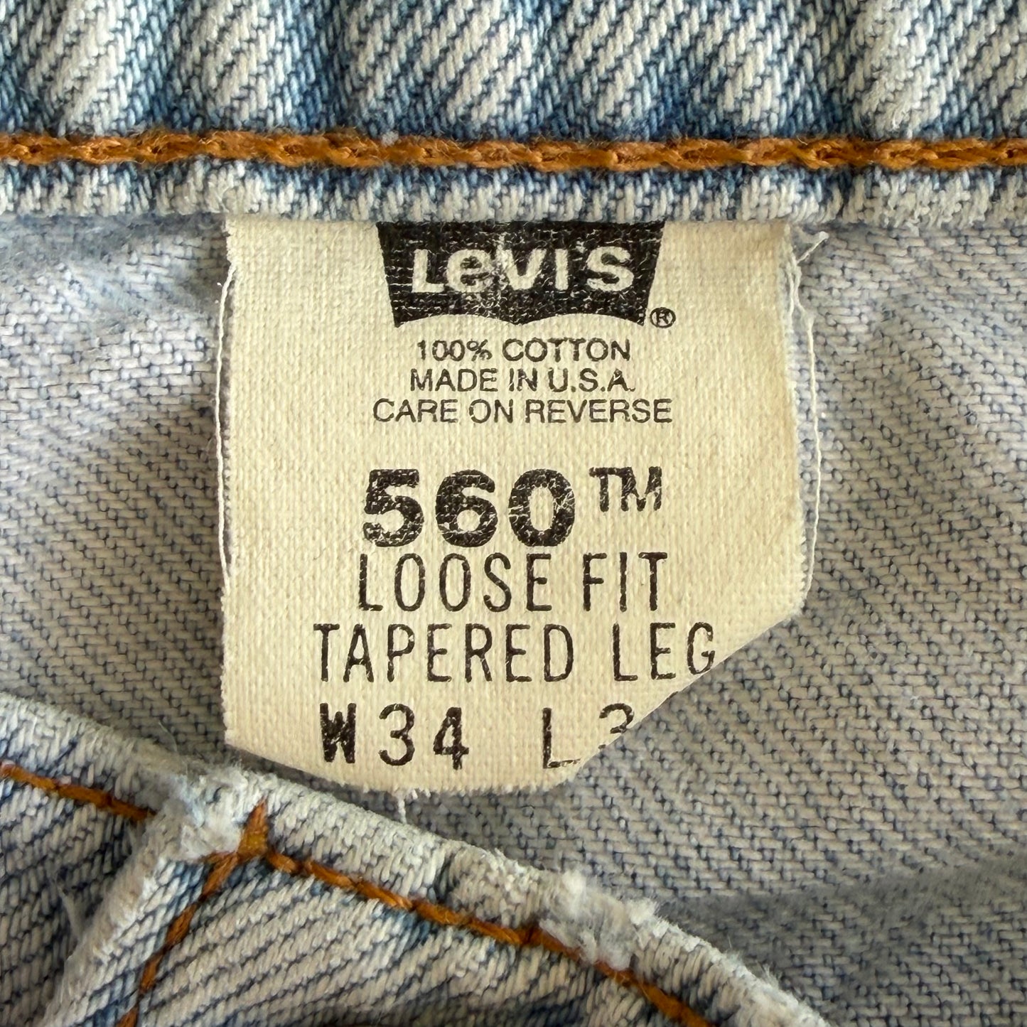 90s Levis Paper Tag Barrel Jeans - 34 x 34