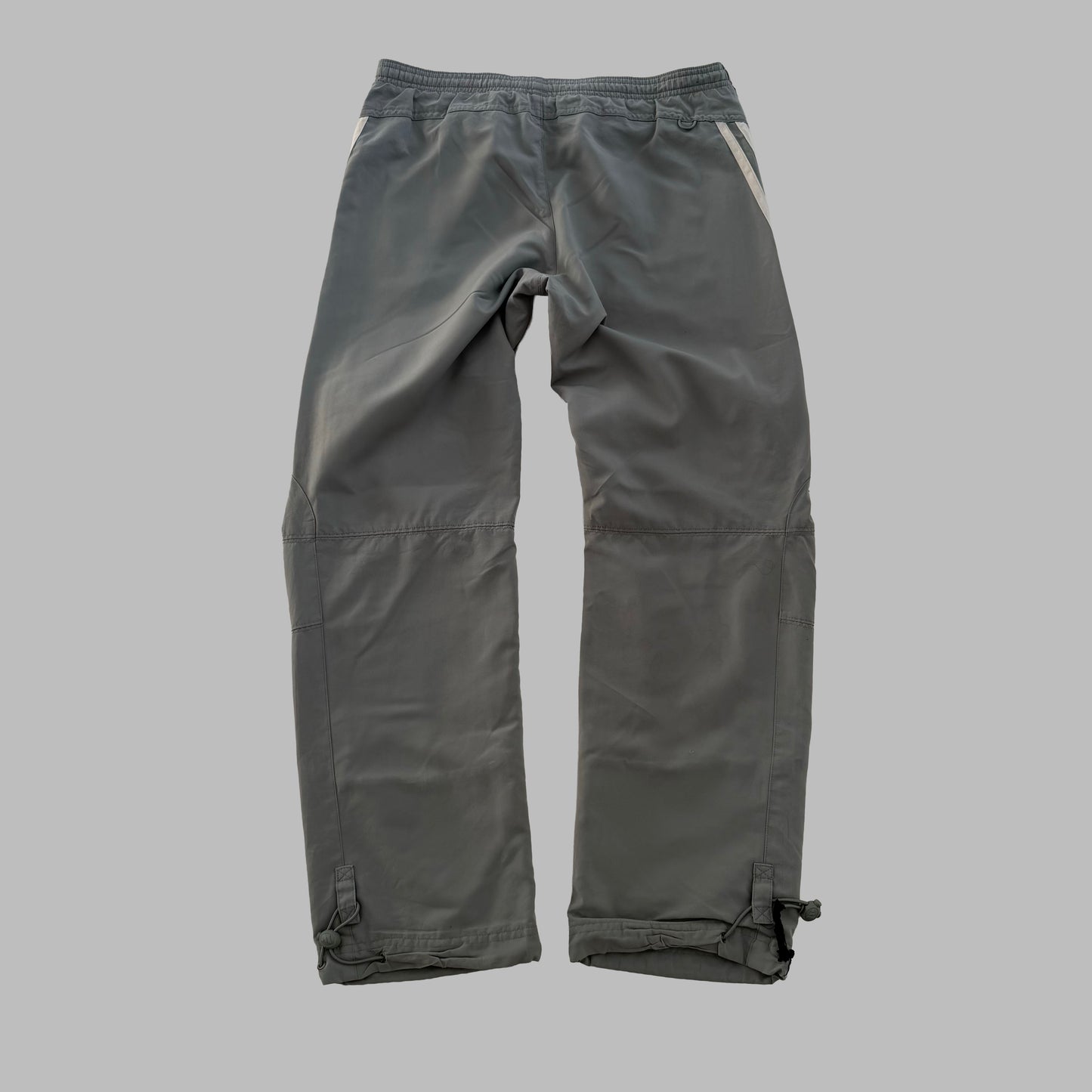 Y2K Adidas Three Stripe Baggy Track Pants - XS
