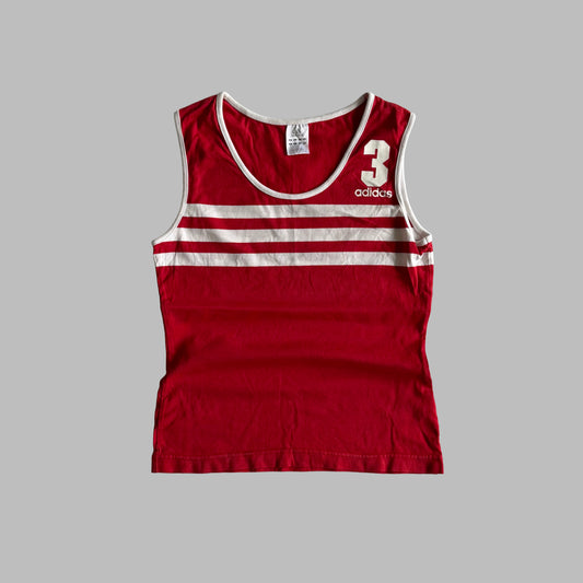 Y2K Adidas Three Stripe Tank - M