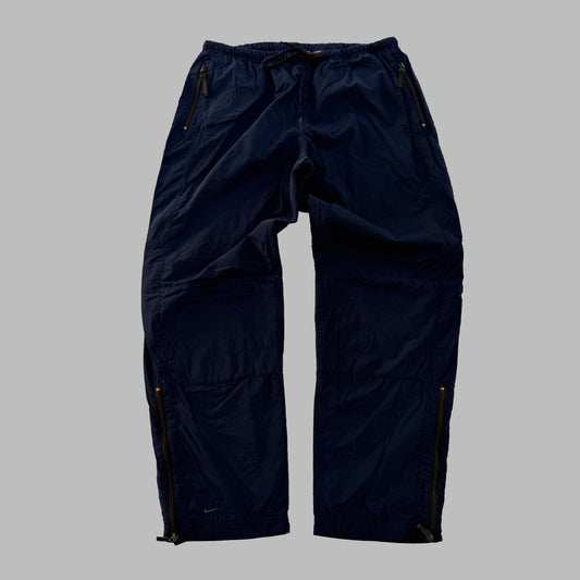 Y2K Nike Wide Leg Classic Track Pants - M