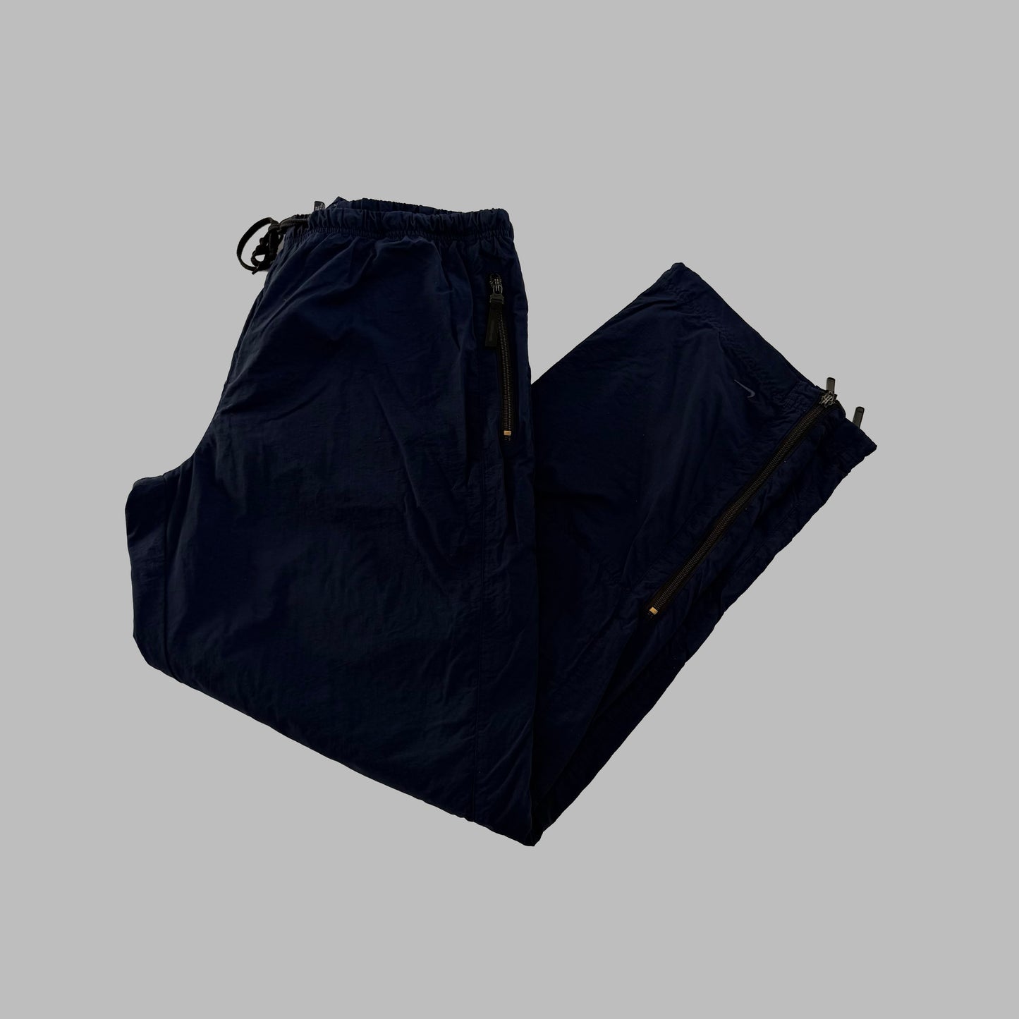 Y2K Nike Wide Leg Classic Track Pants - M