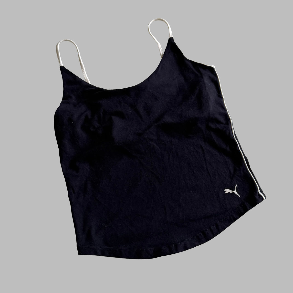 Y2K Puma Striped Low Cut Activewear Tank - L