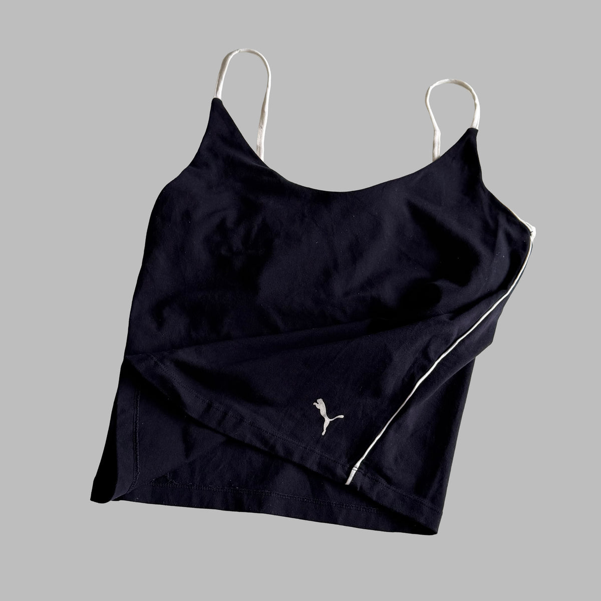 Y2K Puma Striped Low Cut Activewear Tank - L