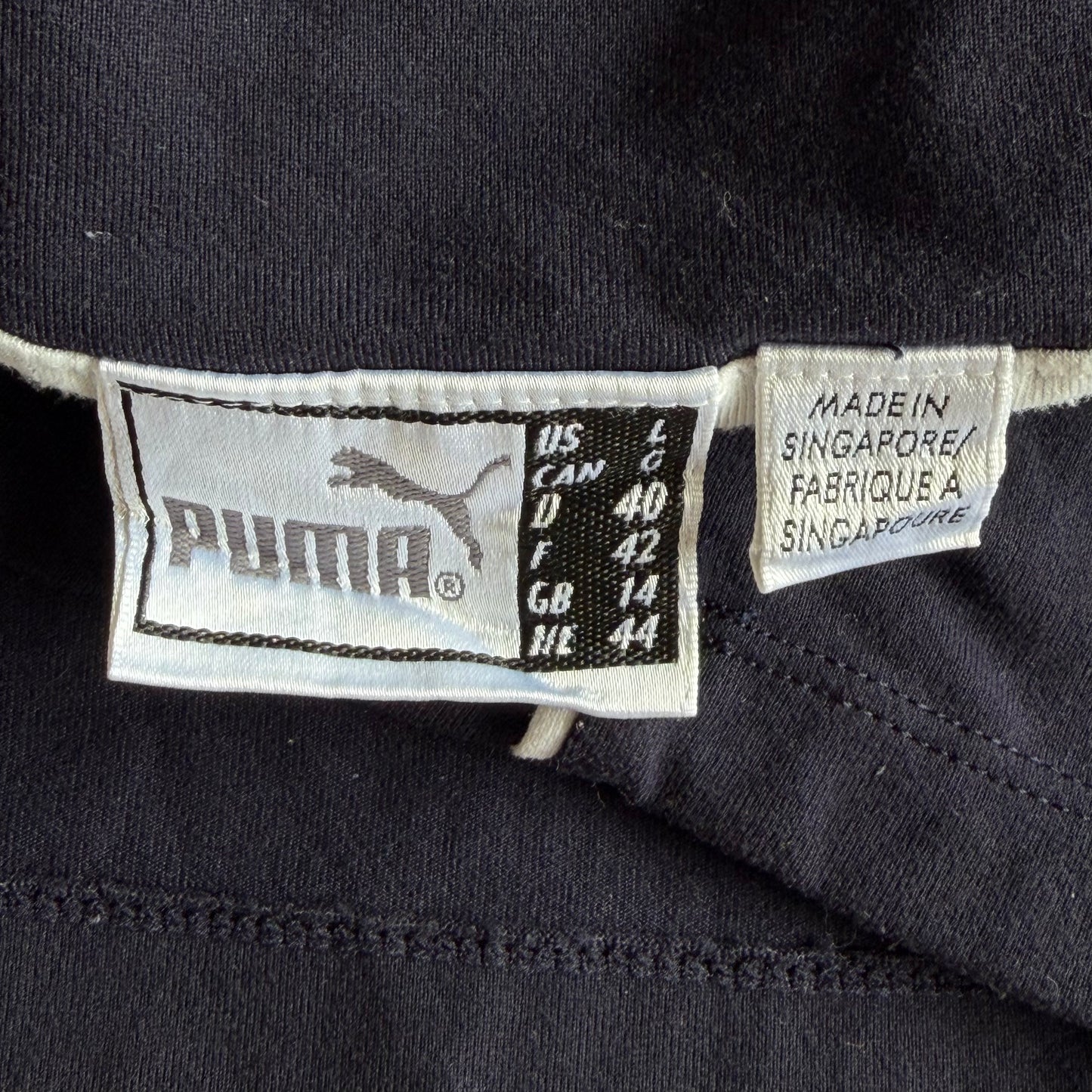 Y2K Puma Striped Low Cut Activewear Tank - L