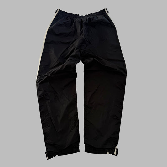 90s Adidas Three Stripe Wide Leg Track Pants - L