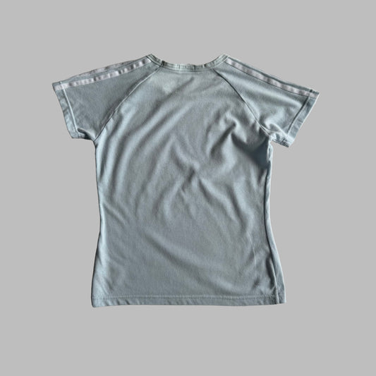Y2K Adidas Three Stripe Baby Tee - S