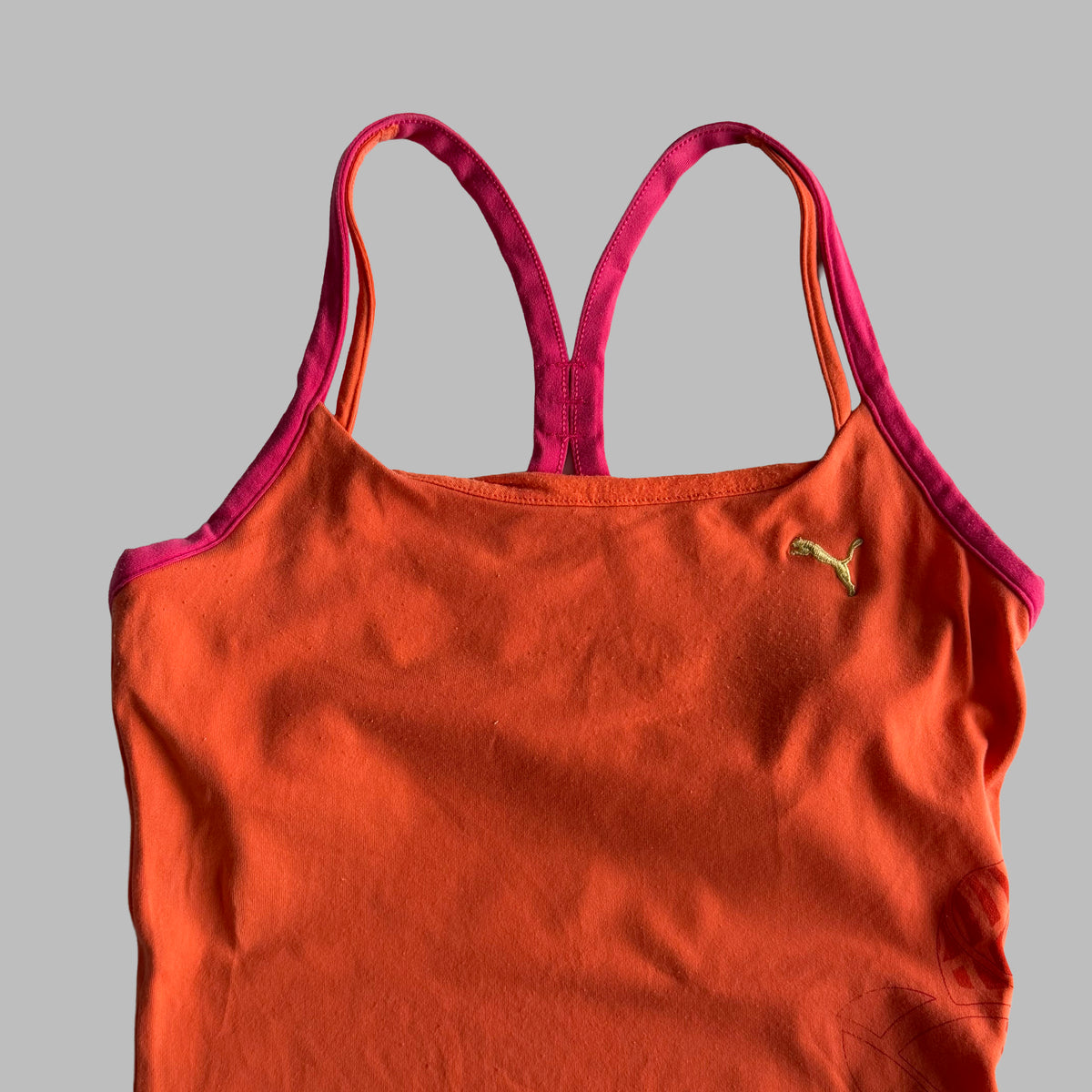 Y2K Puma Floral Racerback Activewear Tank - M