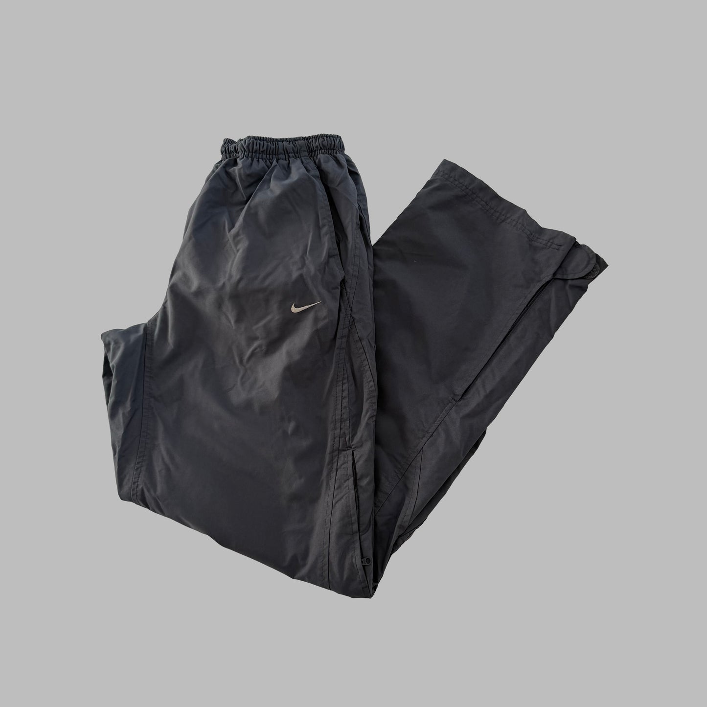 Y2K Nike Wide Leg Classic Track Pants - M
