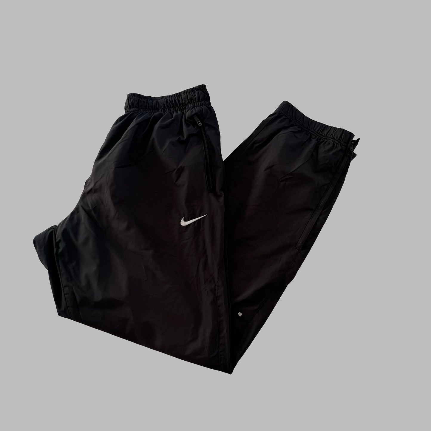 Y2K Nike Wide Leg Classic Track Pants - M