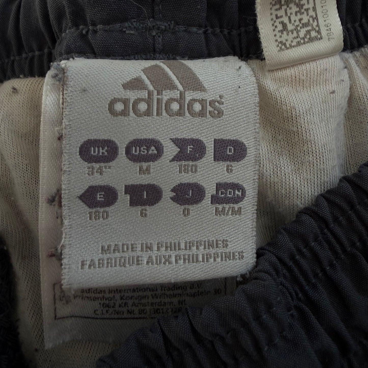 Y2K Adidas Three Stripe Baggy Track Pants - M