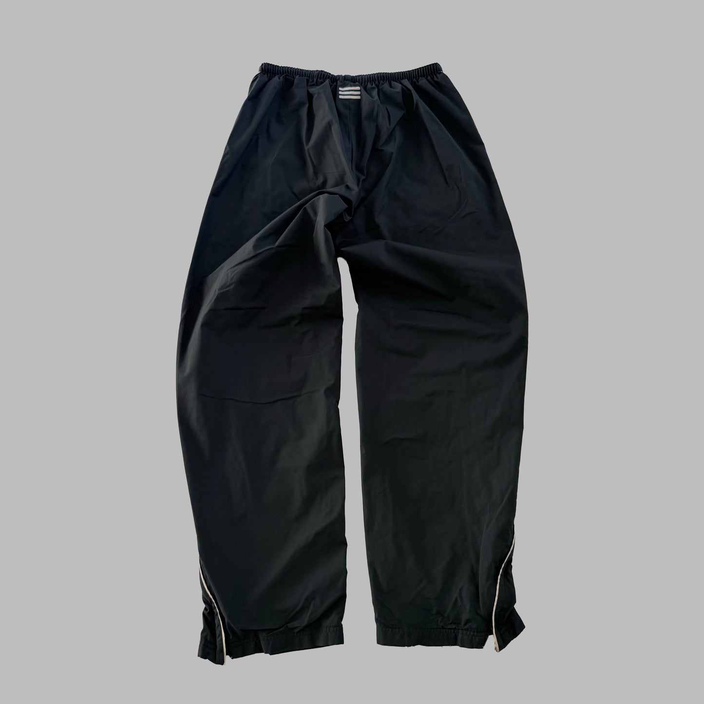 Y2K Adidas Striped Wide Leg Track Pants - S