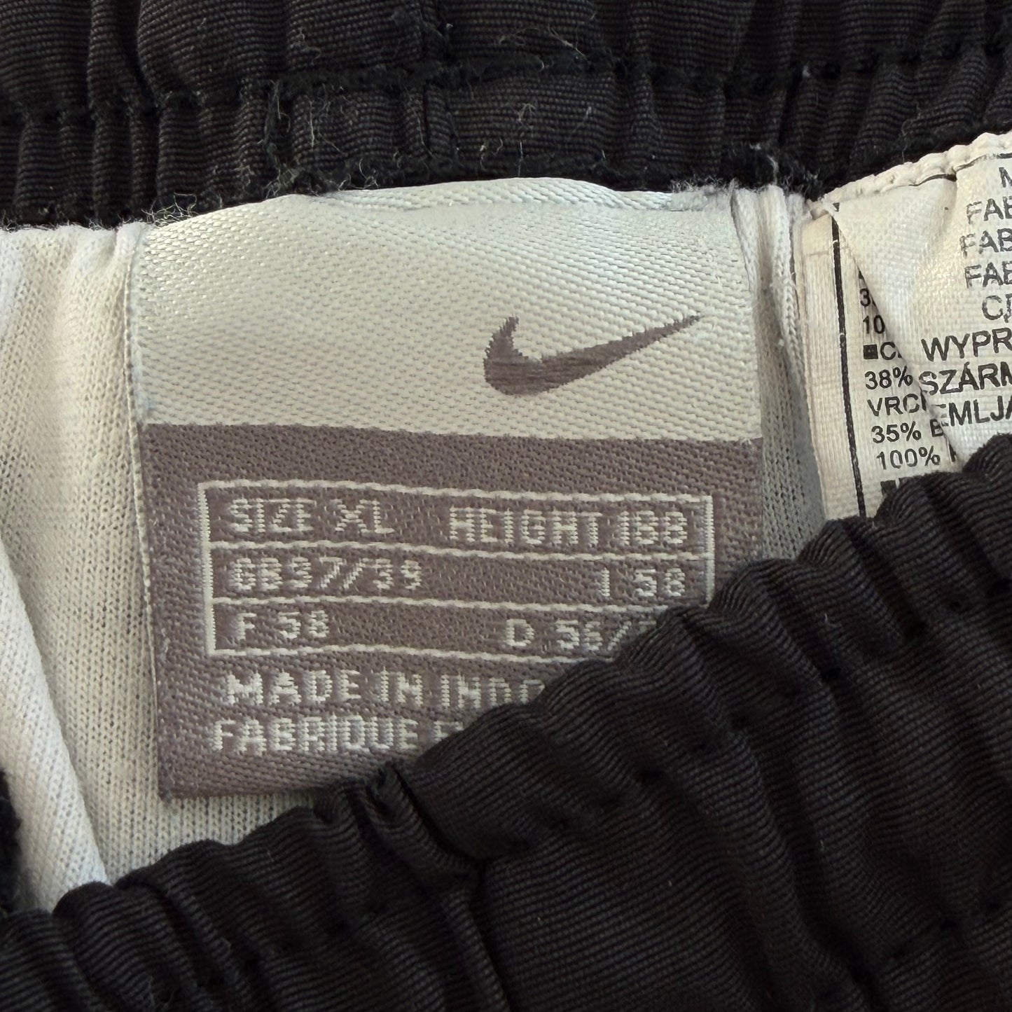 Y2K Nike Wide Leg Spell Out Track Pants - XL