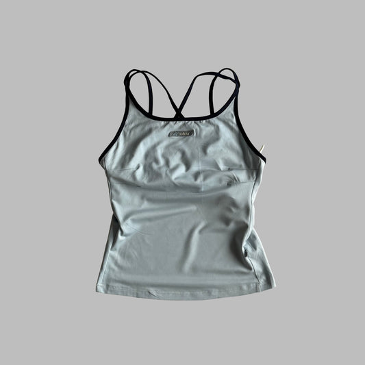 Y2K Adidas Cross Back Activewear Top - M