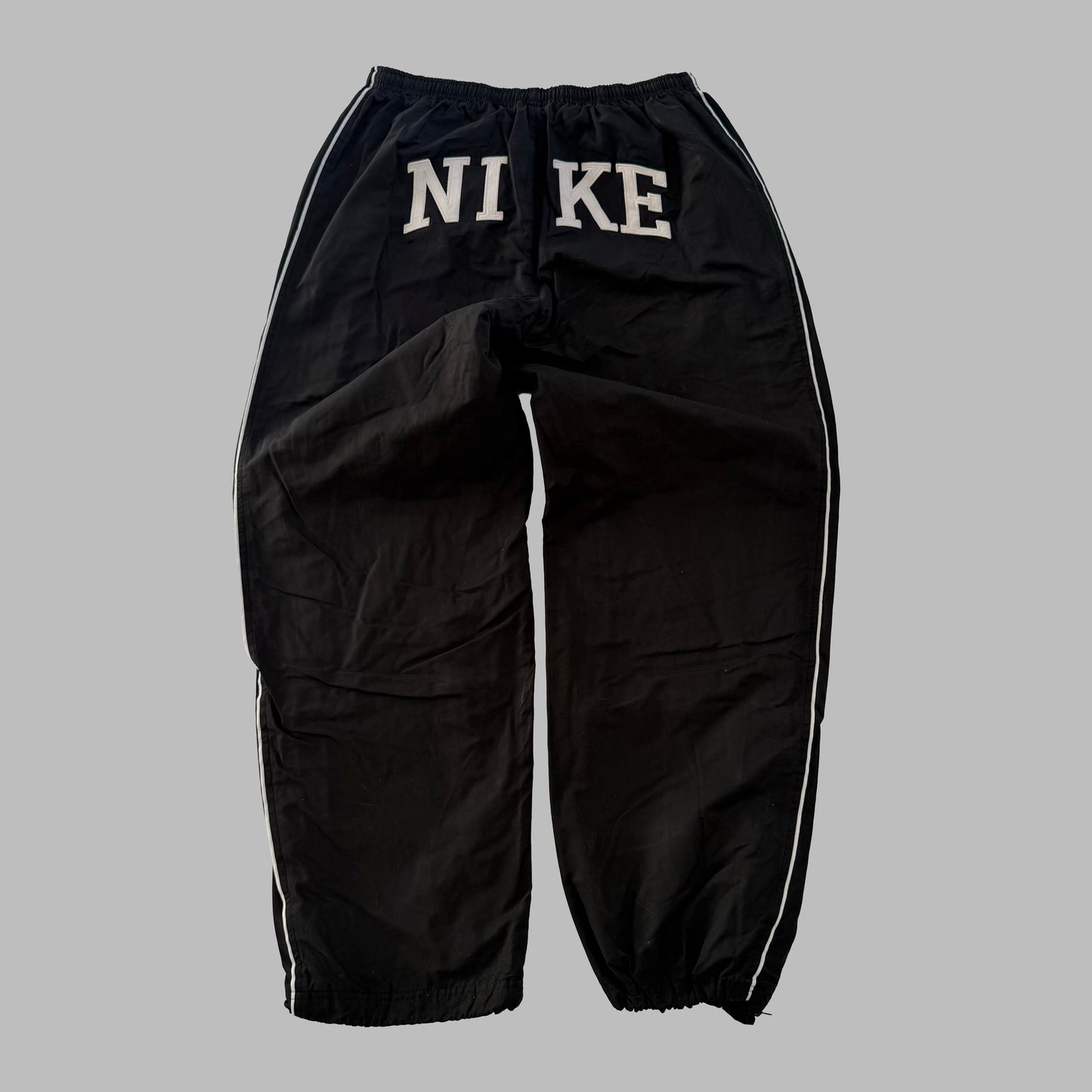 Y2K Nike Wide Leg Spell Out Track Pants - XL