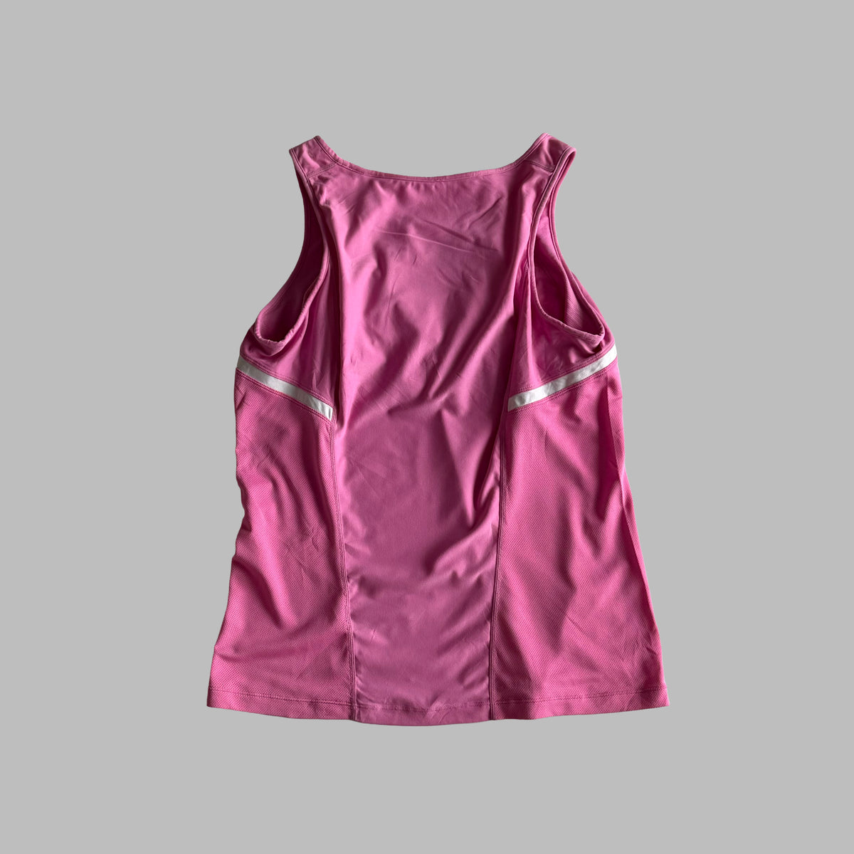 Y2K Nike Panelled V-Neck Activewear Tank - L