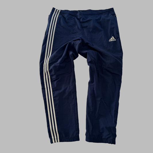 Y2K Adidas Three Stripe Straight Leg Track Pants - XL
