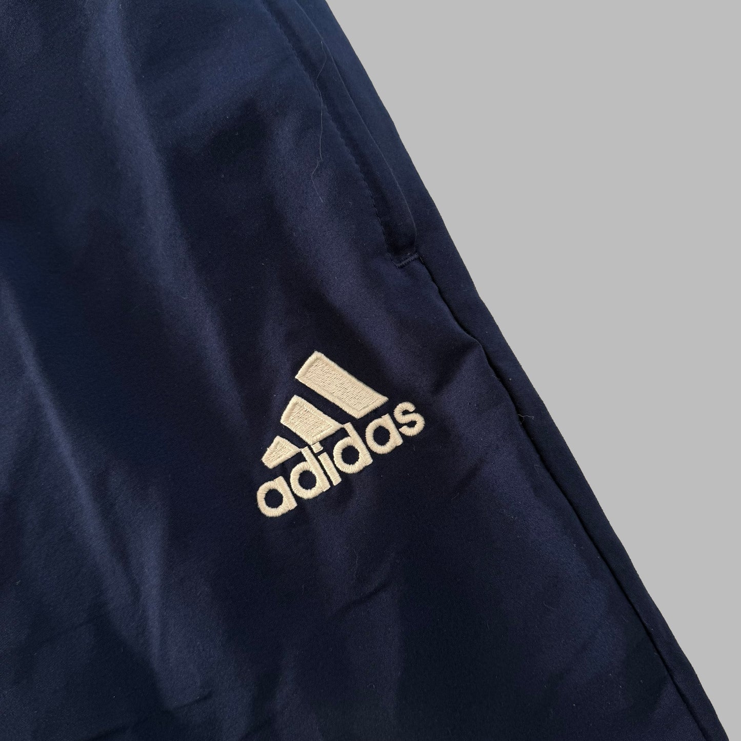 Y2K Adidas Three Stripe Straight Leg Track Pants - XL