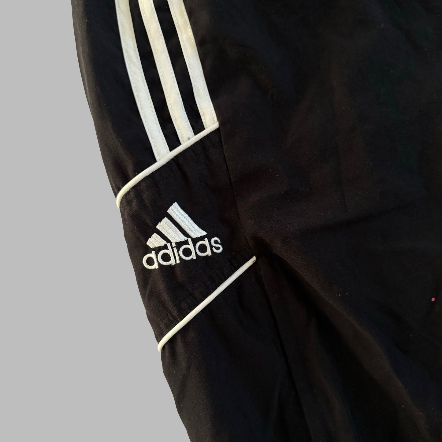 90s Adidas Three Stripe Baggy Track Pants - M