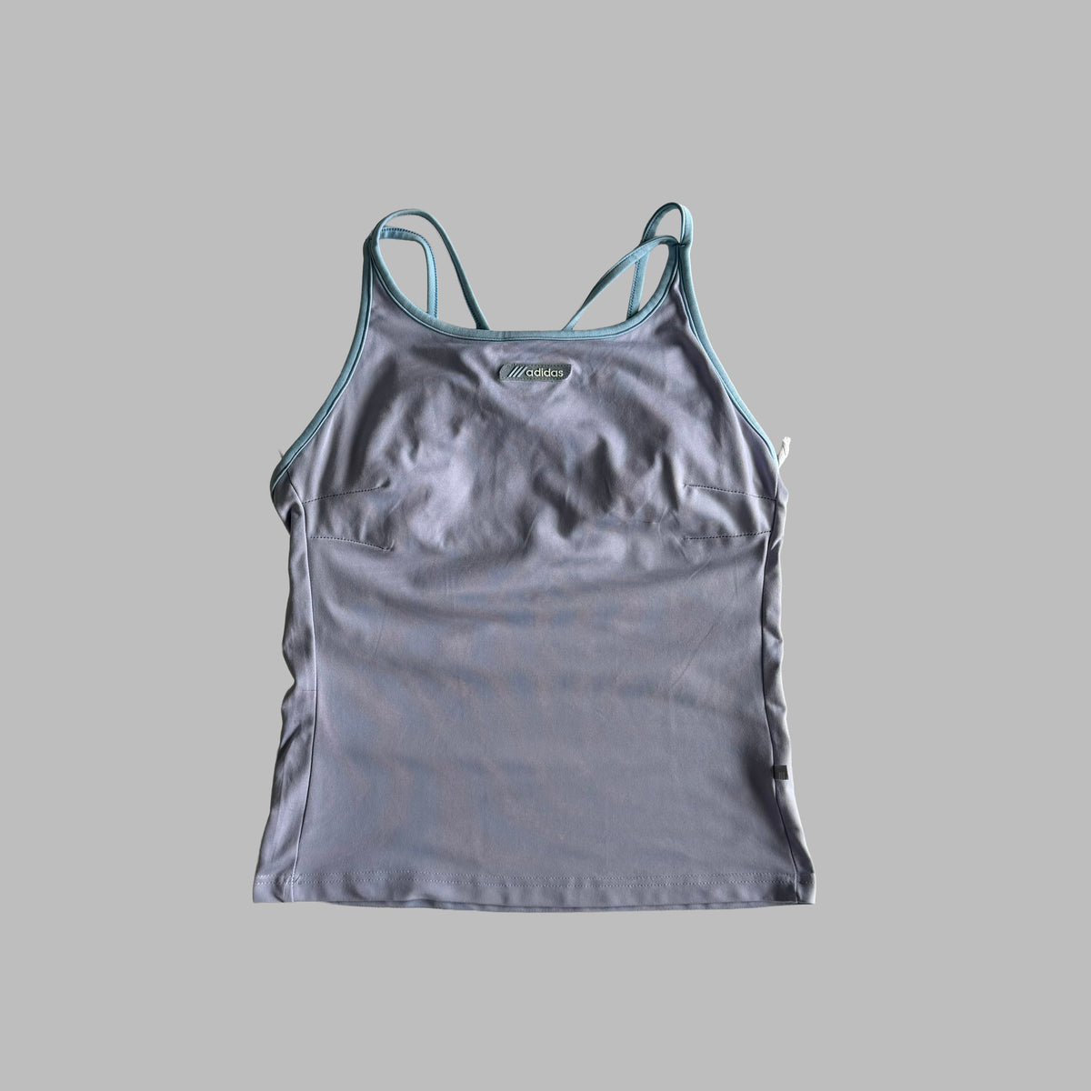 Y2K Adidas Cross Back Activewear Tank - L