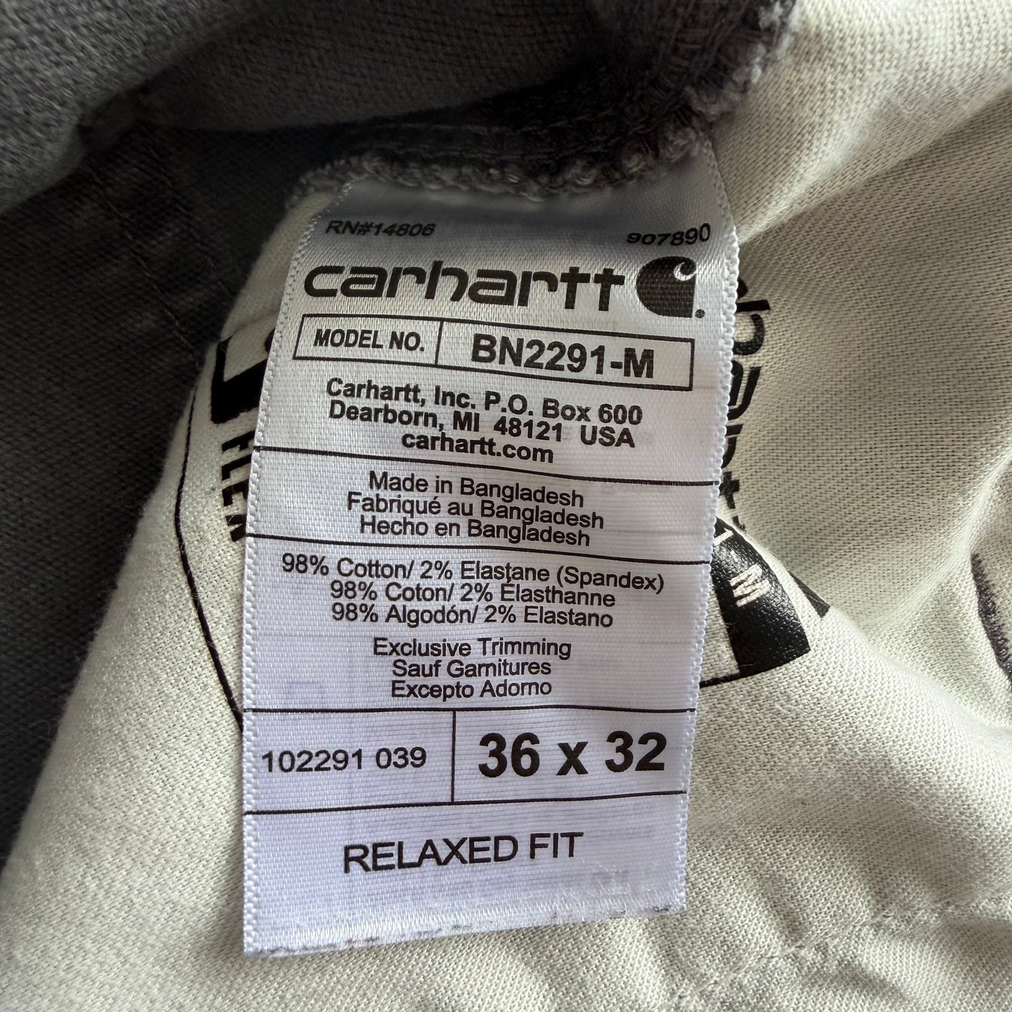Carhartt Straight Leg Jeans - 36 x 32