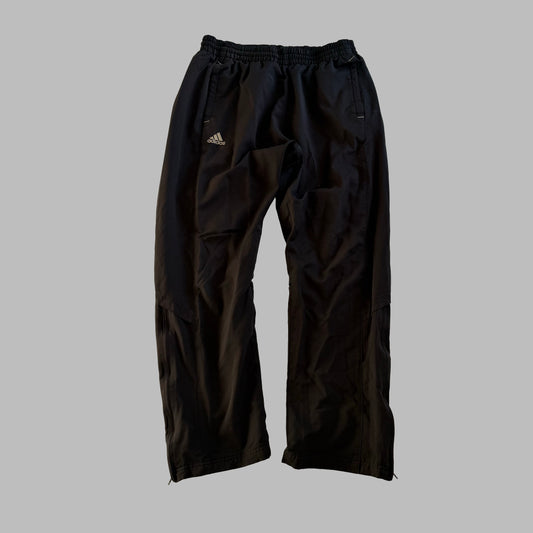 Y2K Adidas Minimal Wide Leg Track Pants - S
