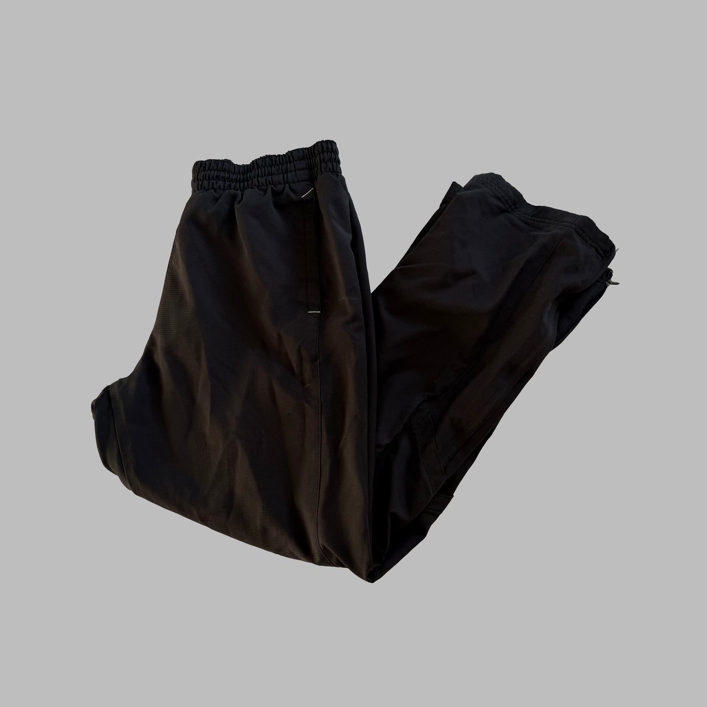 Y2K Adidas Minimal Wide Leg Track Pants - S