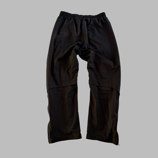 Y2K Adidas Minimal Wide Leg Track Pants - S
