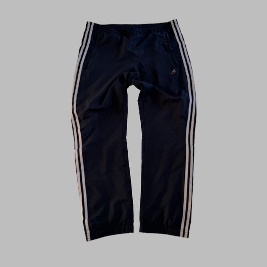 Y2K Adidas Three Stripe Straight Leg Track Pants - XL