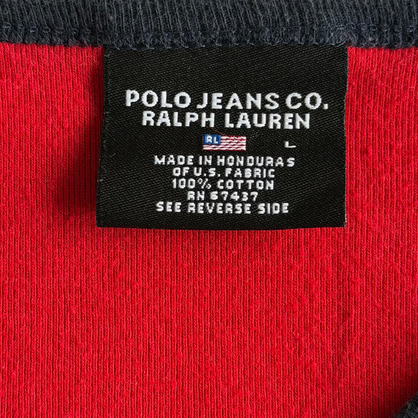 Y2K Ralph Lauren Polo Jeans Co Raglan Long Sleeve - L