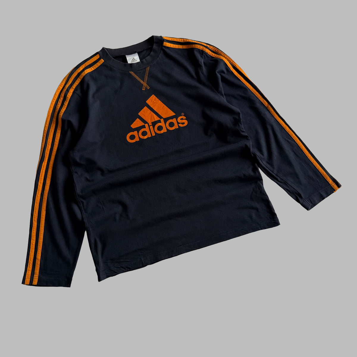 Y2K Adidas Spell Out Long Sleeve - M