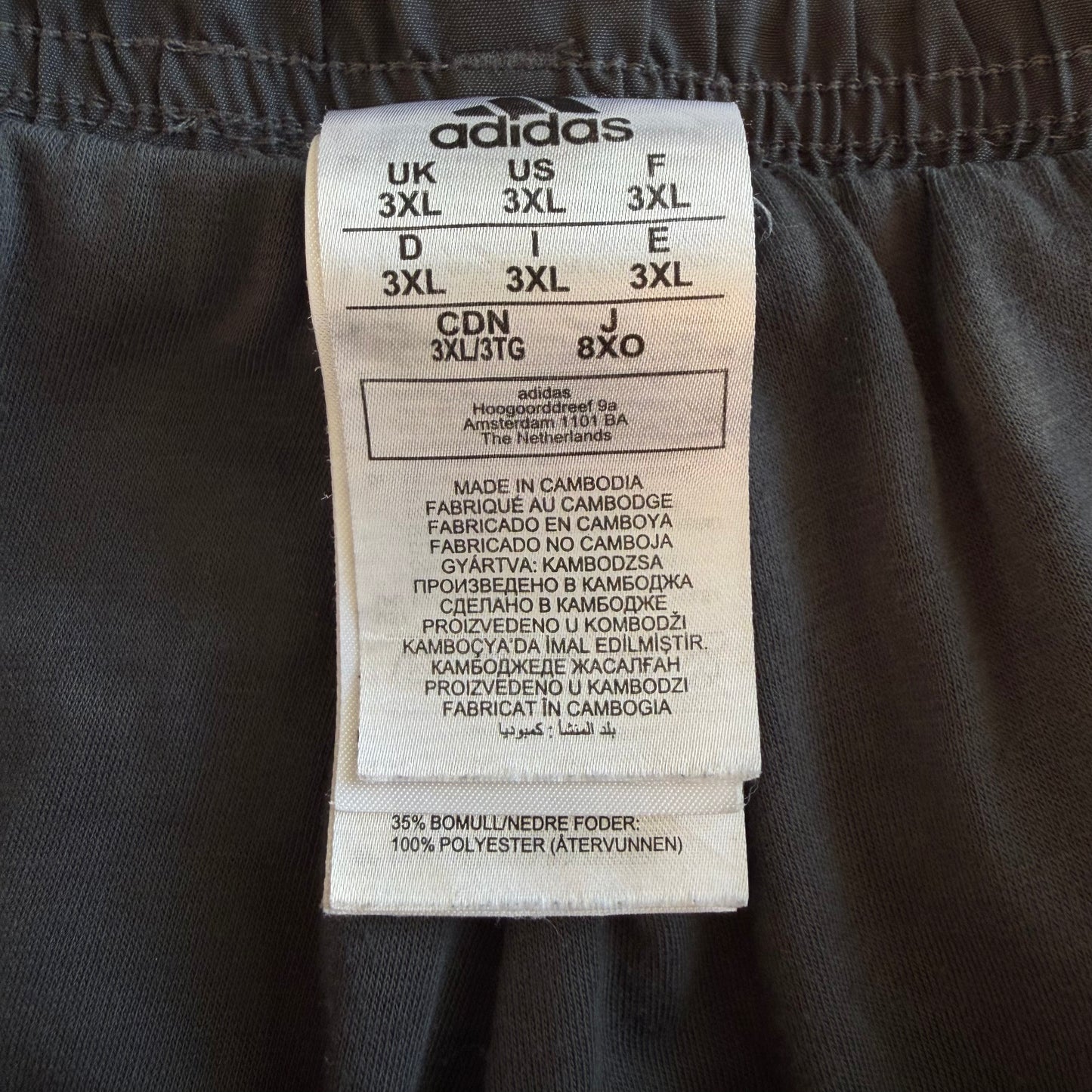 Y2K Adidas Three Stripe Baggy Track Pants - XXL