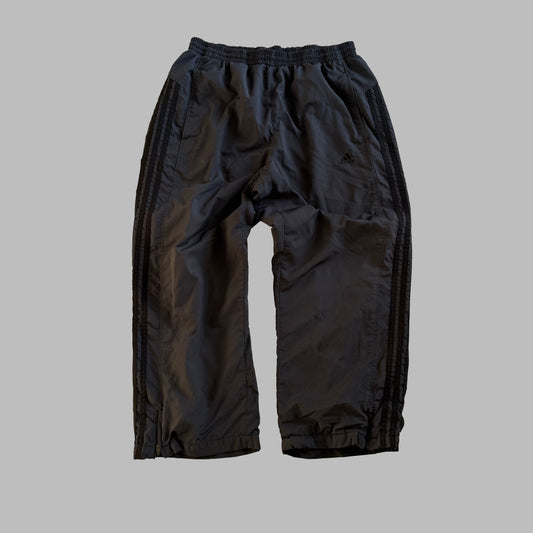 Y2K Adidas Three Stripe Wider Leg Track Pants - M