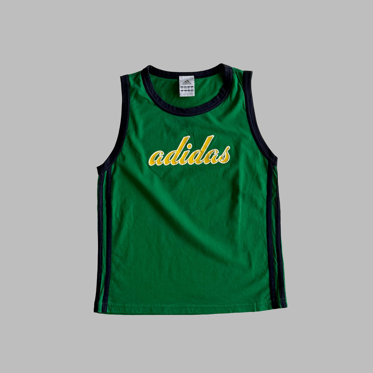 Y2K Adidas Spell Out Ringer Tank - S