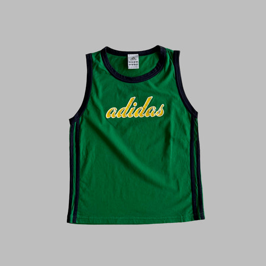 Y2K Adidas Spell Out Ringer Tank - S