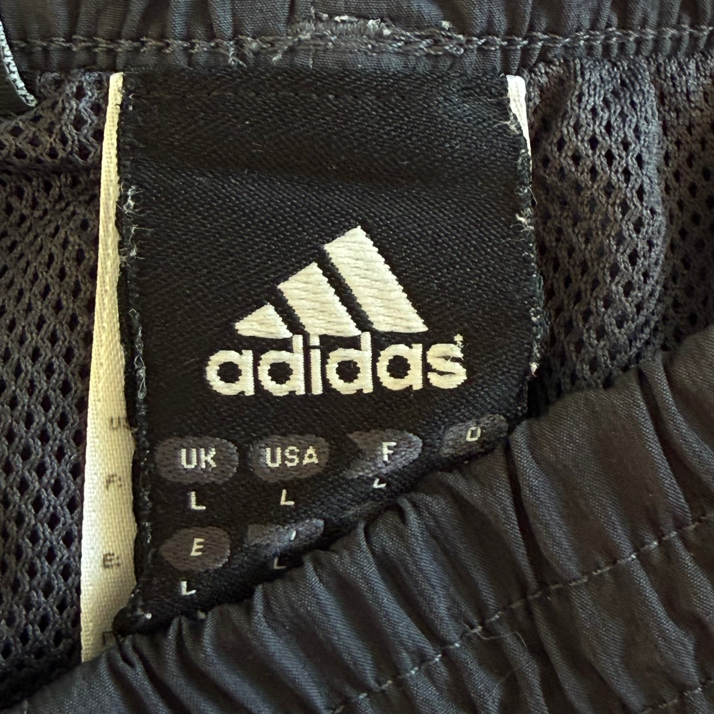 Y2K Adidas Three Stripe Wider Leg Track Pants - M