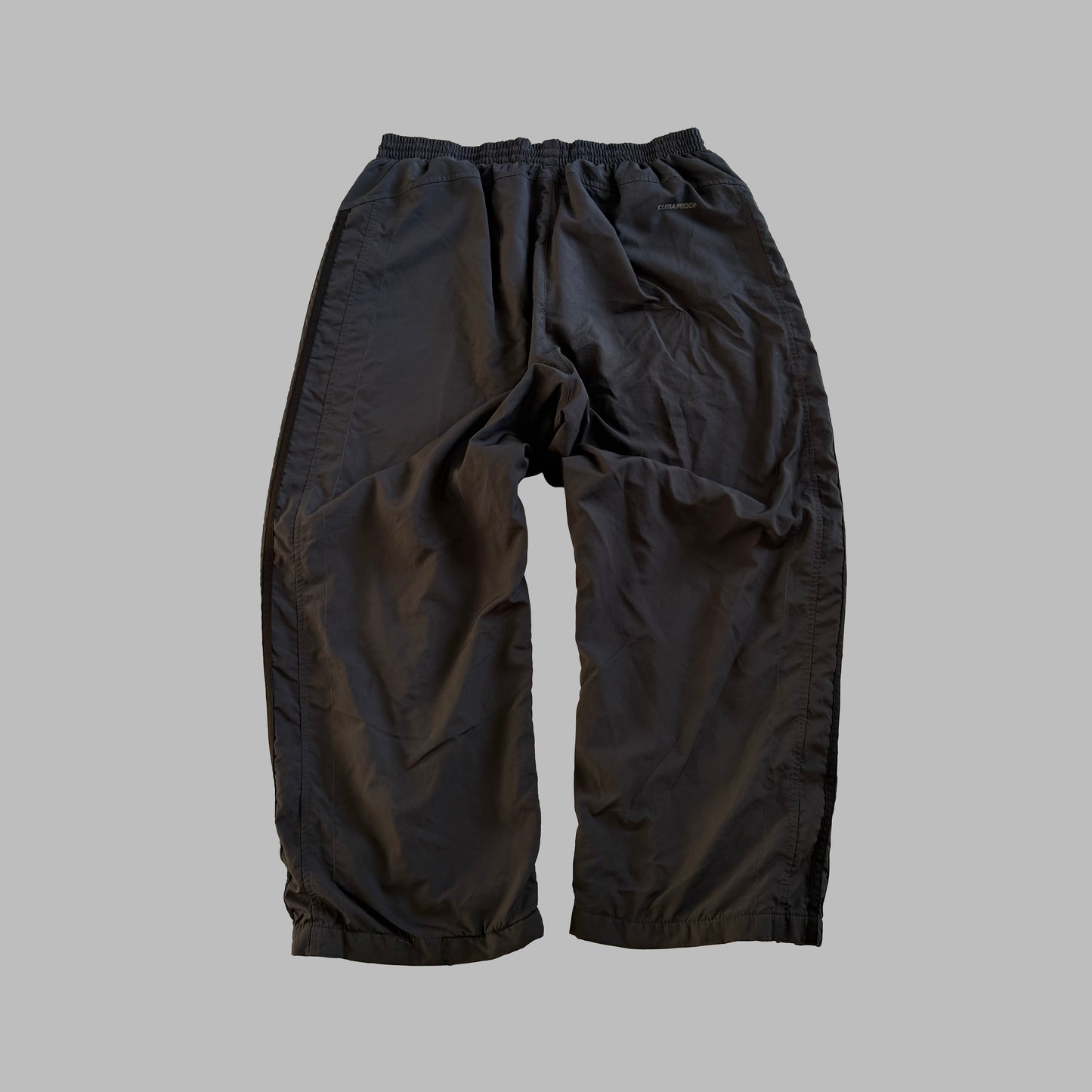 Y2K Adidas Three Stripe Wider Leg Track Pants - M