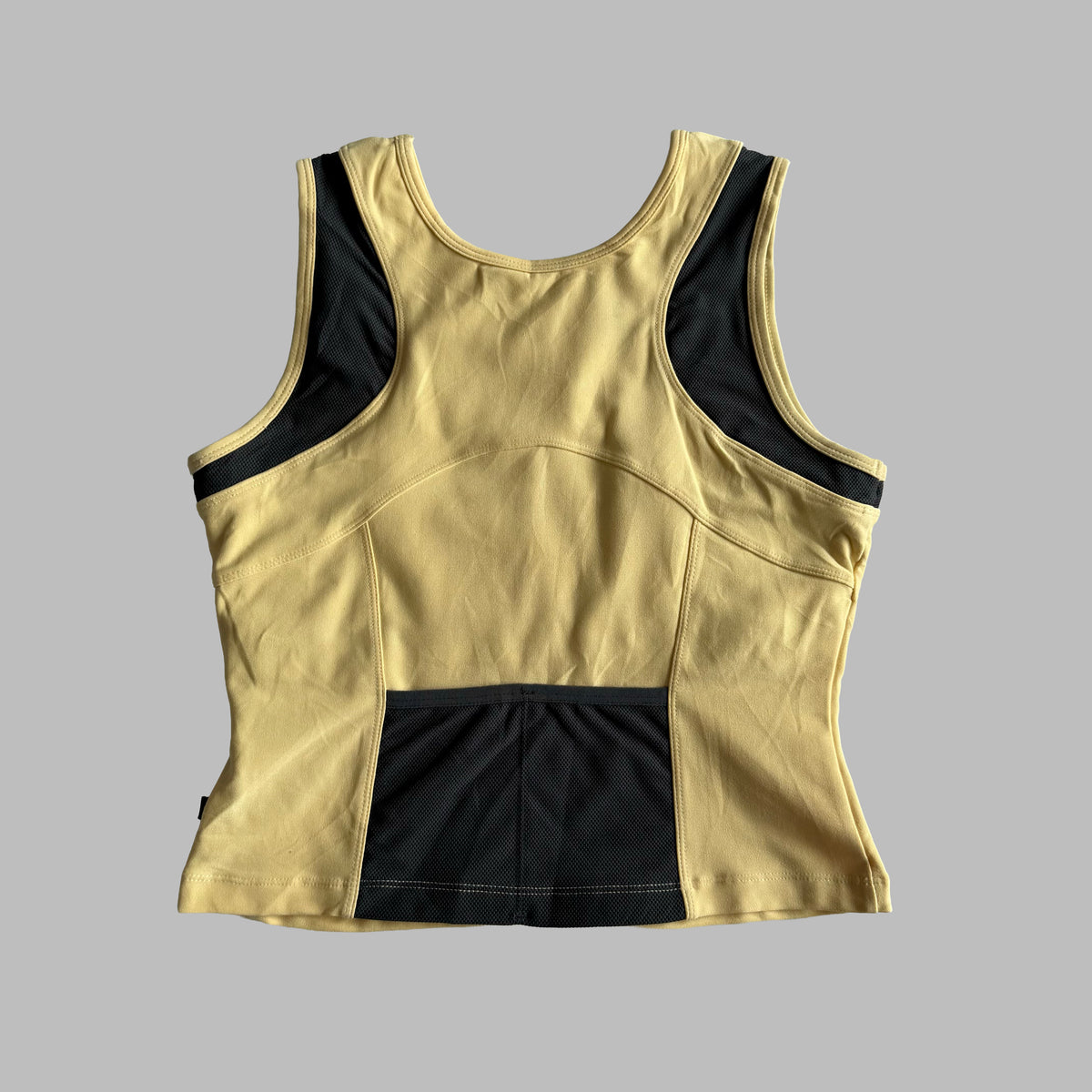 Y2K Nike Centre Swoosh Panelled Activewear Tank - S