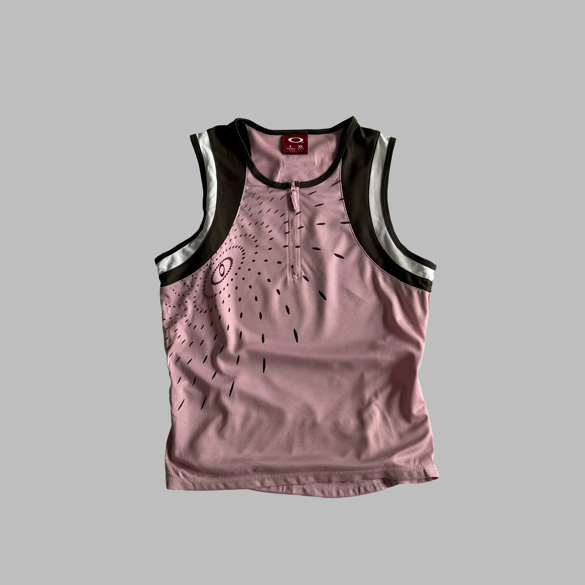Y2K Oakley Panelled Activewear Tank - L