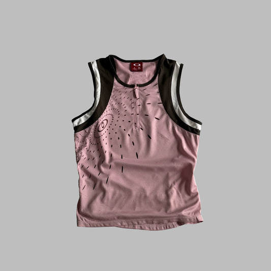 Y2K Oakley Panelled Activewear Tank - L