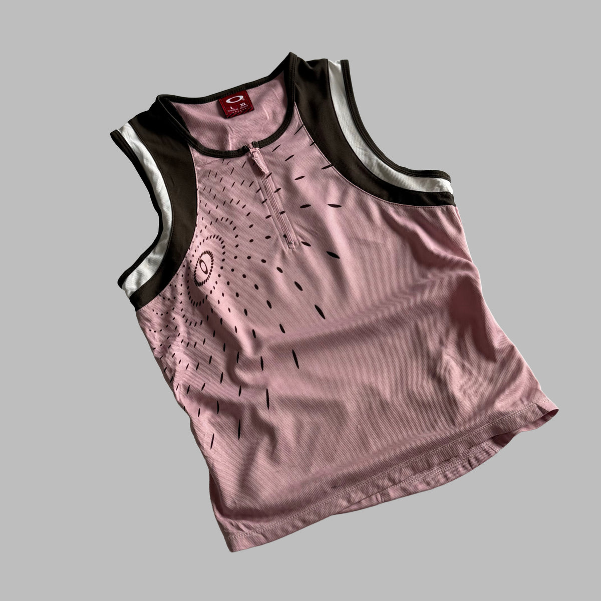 Y2K Oakley Panelled Activewear Tank - L