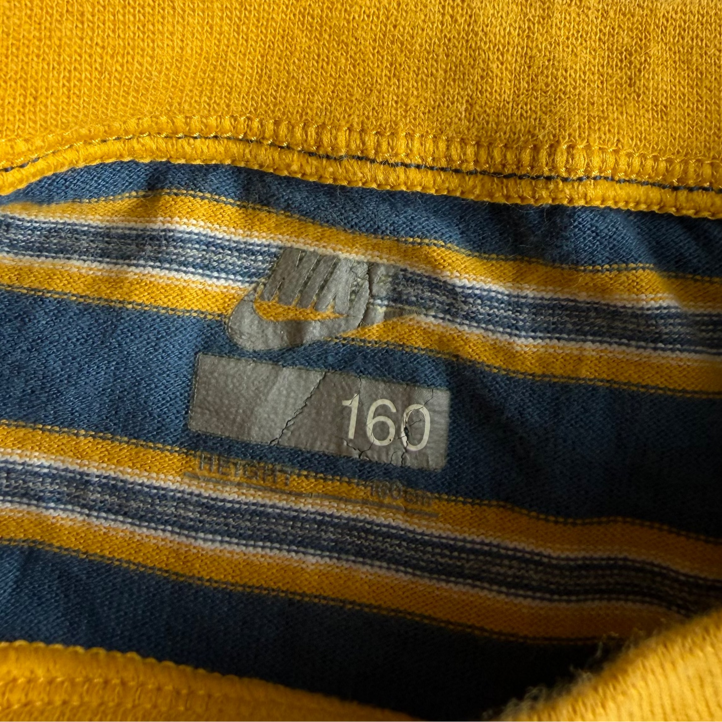 Y2K Nike Spell Out Striped T-Shirt - M